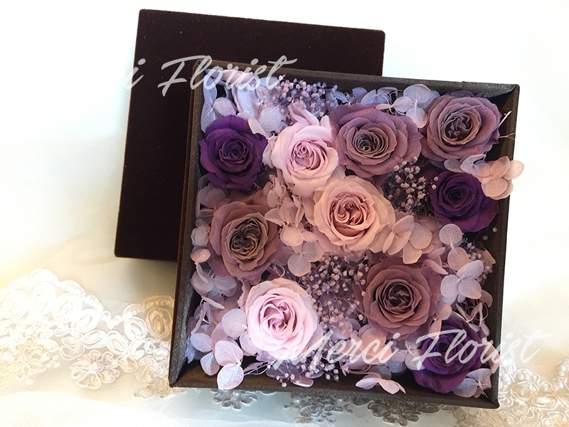 **PFB-PP** Preserved Flowers Box - Purple